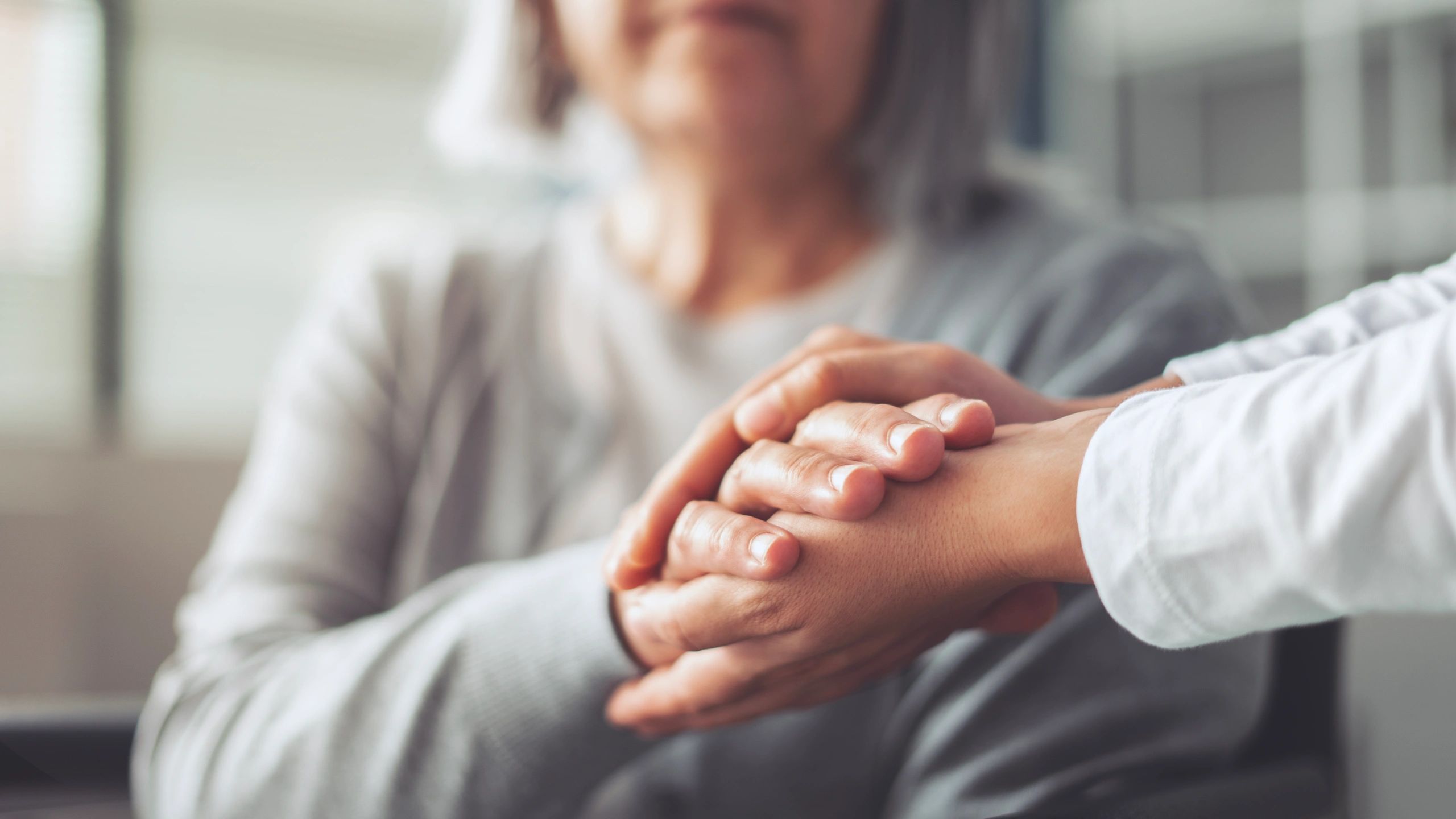 elderly helping hands